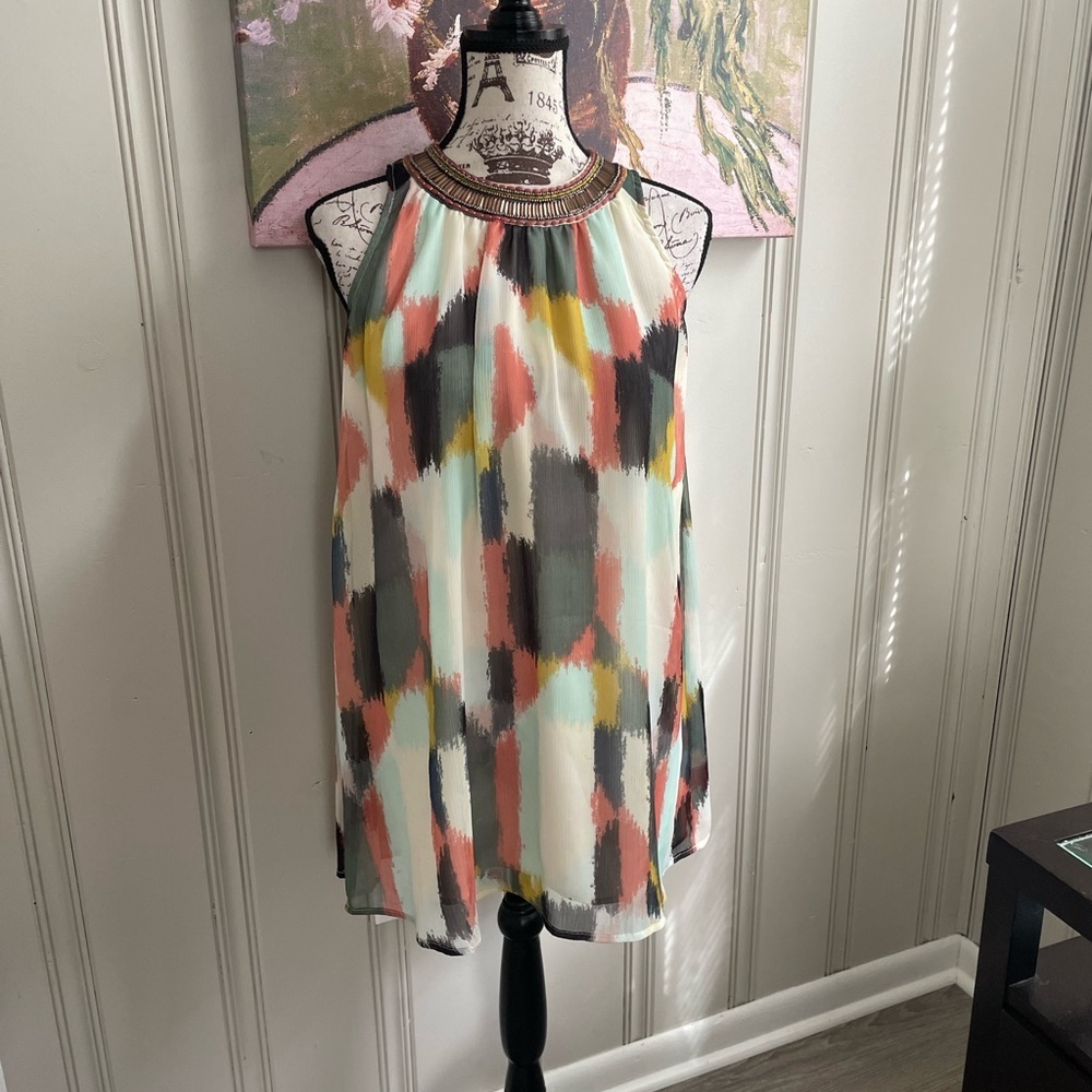 Anthropologie HD In Paris Multicolor Sleeveless Women's Top